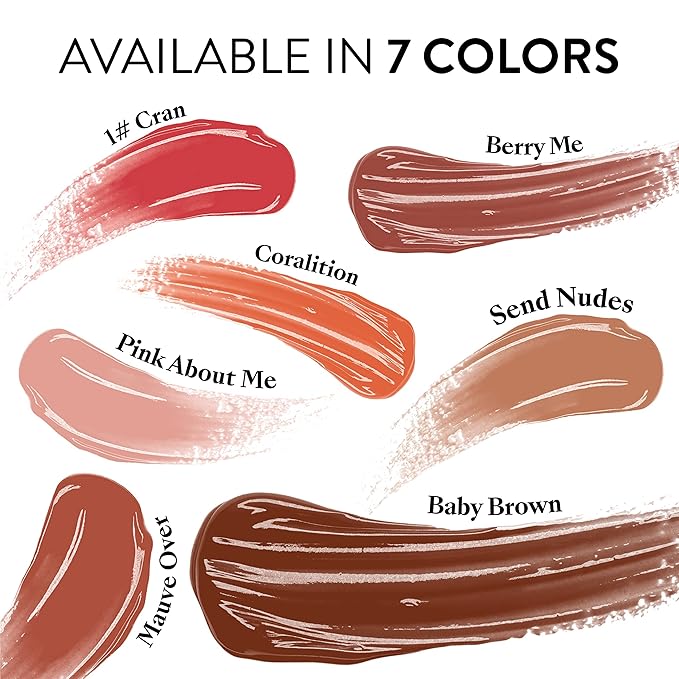 Mented Cosmetics Lip Gloss for Women Tinted Lip Balm Stain, Long Lasting Buildable Moisturizing Lipgloss Lipstick Topper, Made in USA, Cruelty Free Vegan Makeup, Mauve Over