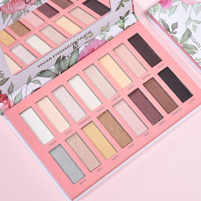 Vegan Eyeshadow Palette High Pigmented Brown Eyeshadow Palette