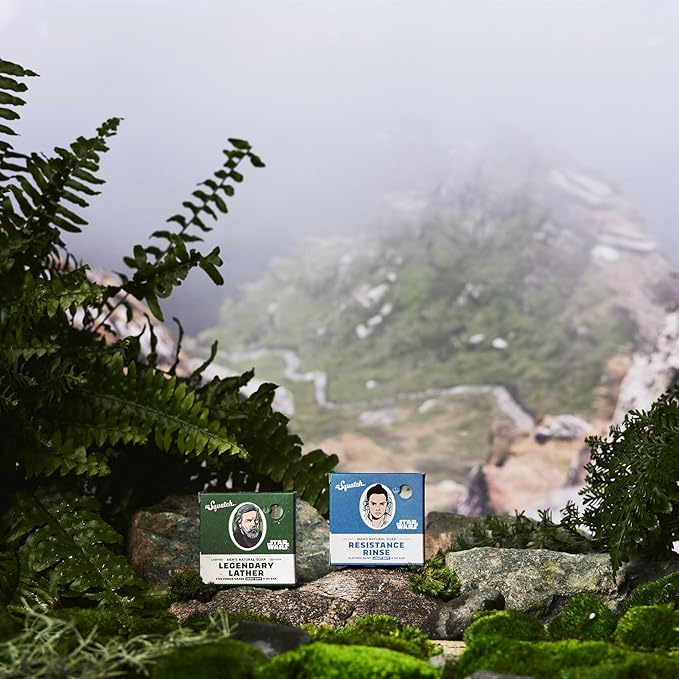 Dr. Squatch Soap Star Wars Soap Episode II - 4 Bar Bundle and Collector’s Box - Legendary Lather, Sinister Scrub, Suds of Darkness, Resistance Rinse