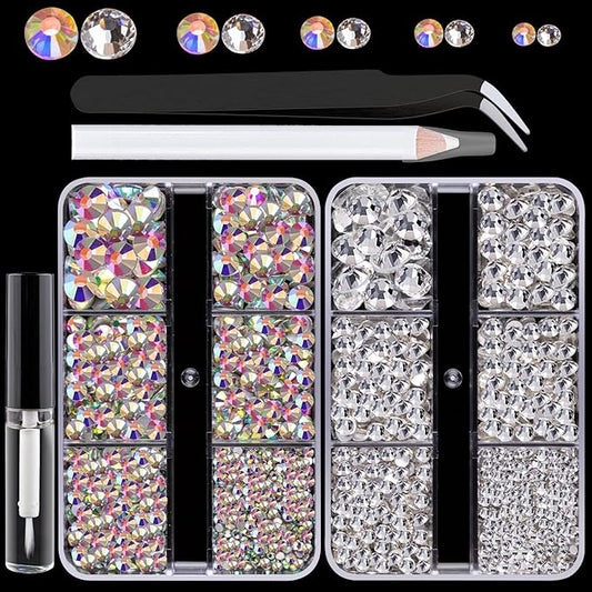 Colorful Face Gems for Makeup Set, Flatback Gorgeous