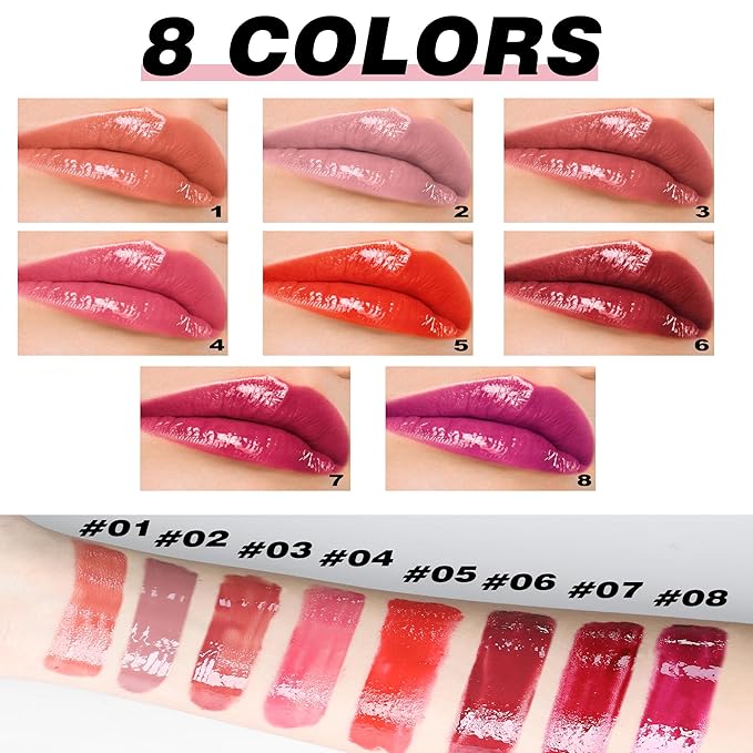 Moisture Lip Tint, Mirror Water Long-Lasting, High Pigmented Long-Lasting,