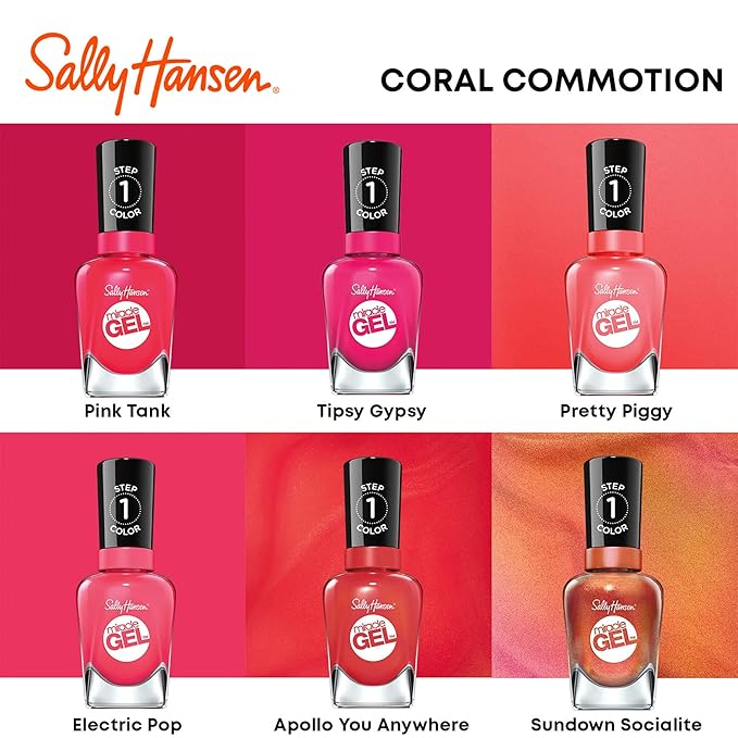 Sally Hansen Miracle Gel™, Per-Suede, Long Lasting, Gel-Like Formula, No UV Lamp Needed, Nude Nail Polish