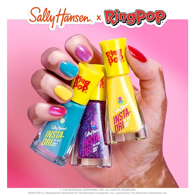 Sally Hansen Insta-Dri®, Ring Pop Nice Ring to It, Quick Dry, Long Lasting, Streak-Free Shine, Yellow Nail Polish