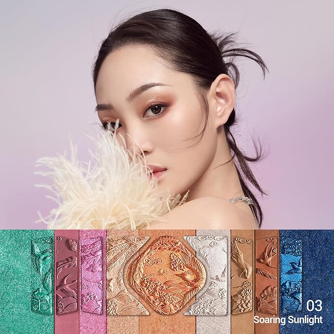 FLORASIS Floral Engraving Phoenix Makeup Palette Makeup Long