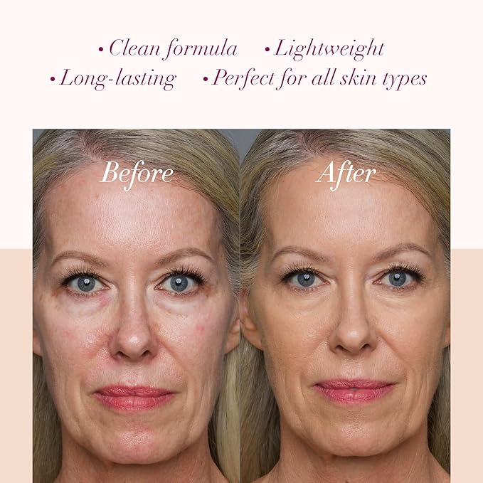 LUMINESS Silk Airbrush Spray Foundation & Buffing Brush Light Tan)