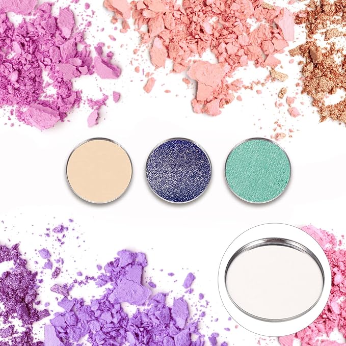 20pcs Metal Makeup Eyeshadow Jars Pan Palettes Tin