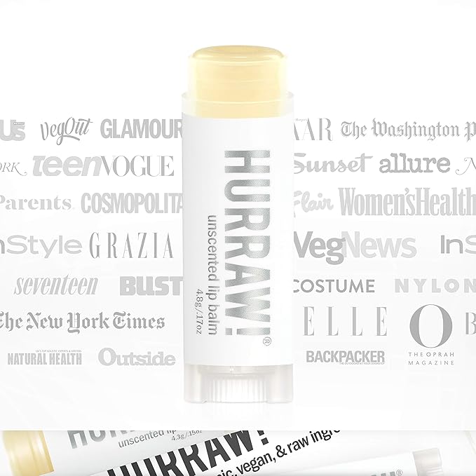 Hurraw! Unscented Lip Balm, 2 Pack: Palm