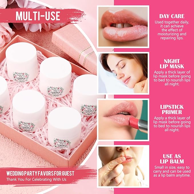 12 Pcs Thank You Lip Sleeping