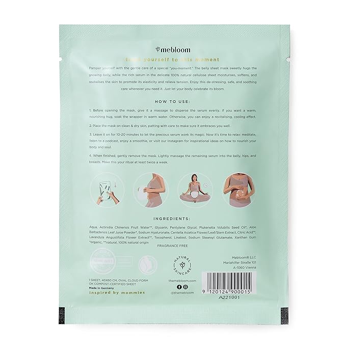 3 x Feuchtigkeitsspendende Bauchtuchmaske - hilft Mischung