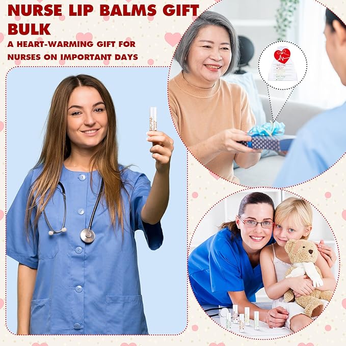 50 Sets Nurse Lip Balm Gifts