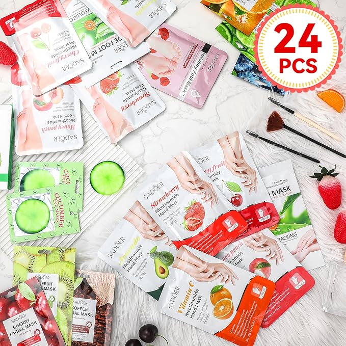 24 Pcs Fruits Beauty Facial Hand Cooling