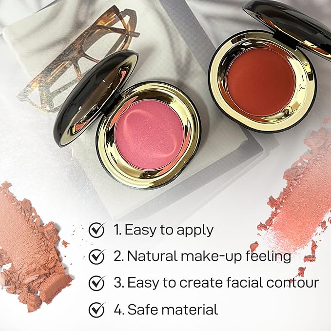 Face Blush for Cheeks Waterproof Smooth Creamy Formula,