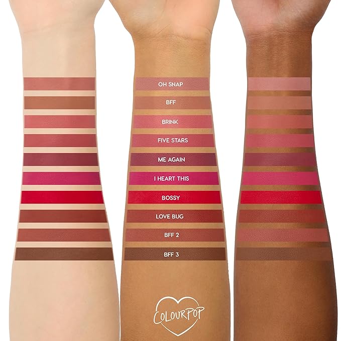 ColourPop Lil Box of Lippie Pencils Makeup Kit - 10-Piece Vegan Lip Liner Set (3.05 oz)