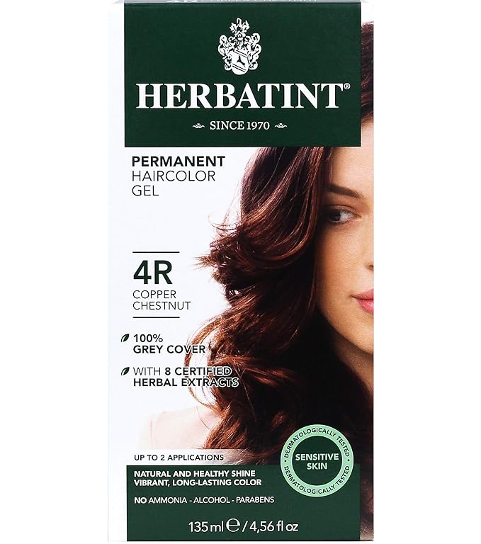 Herbatint Permanent Haircolor Gel, 4R