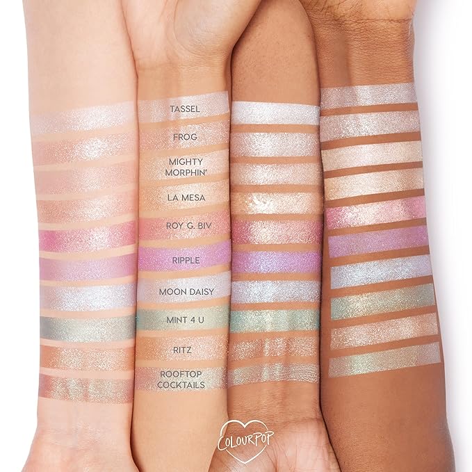 ColourPop Super Shock Shadow - High-Pigment, Crème-Powder Eye Makeup - Single Glitter Eyeshadow with Zero Fallout and Unique Bouncy Texture - Metallic Baby Blue Eyeshadow - Moon Daisy (0.07 oz)