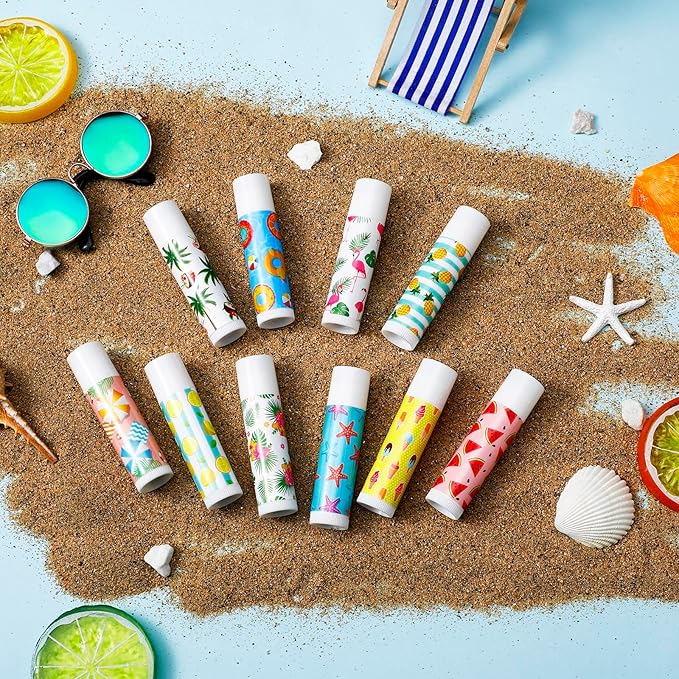 100 Pcs Summer Lip Balm Bulk Gifts