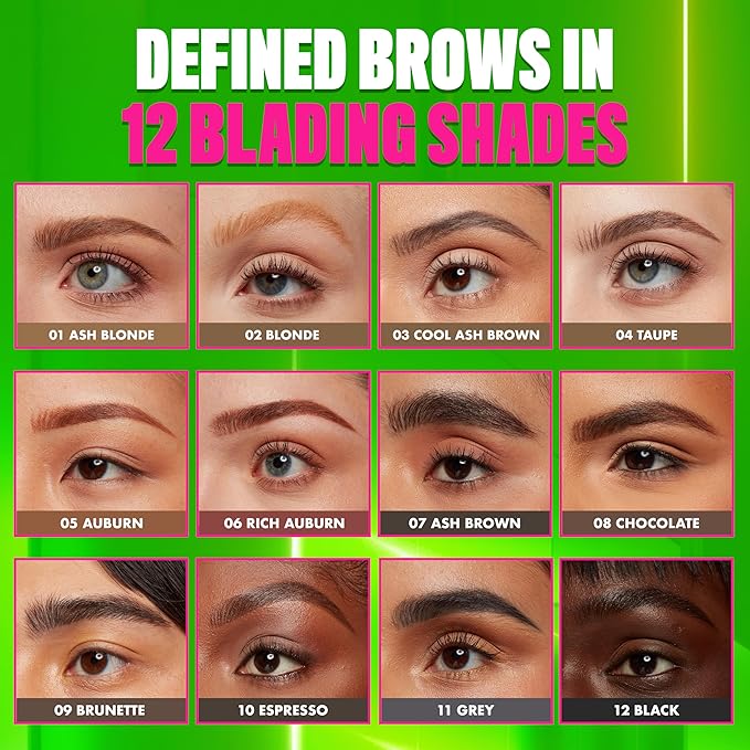 NYX PROFESSIONAL MAKEUP Blade & Shade Brow Pencil, Nano Mechanical Eyebrow Pencil, Up to 16HR Make Up Wear - Chocolate