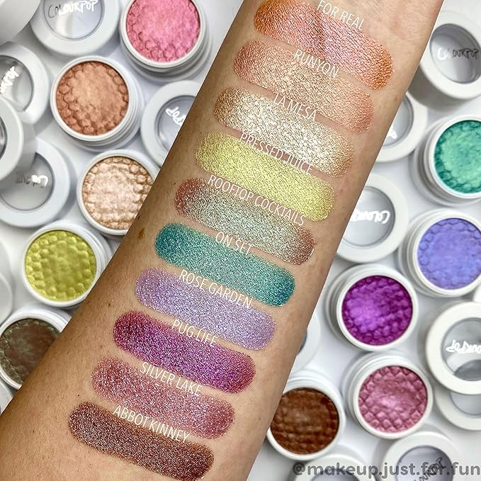 ColourPop Super Shock Shadow - High-Pigment, Crème-Powder Eye Makeup - Single Glitter Eyeshadow with Zero Fallout and Unique Bouncy Texture - Abbot Kinney (0.074 oz)