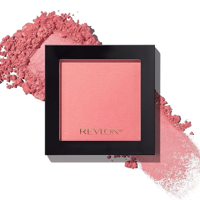 Revlon Powder Blush Face Makeup, High Impact Buildable Color, Lightweight & Smooth Finish, 020 Ravishing Rose, 0.17 oz