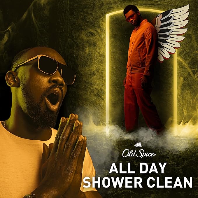 Old Spice Cleansing Body Wash for Men, 3X Defense, 24/7 Shower Fresh with Lasting Scent, 2-in-1 Body & Face Wash, Eaglefangs with Fresh Cloud Scent, 24 oz (Pack of 4)