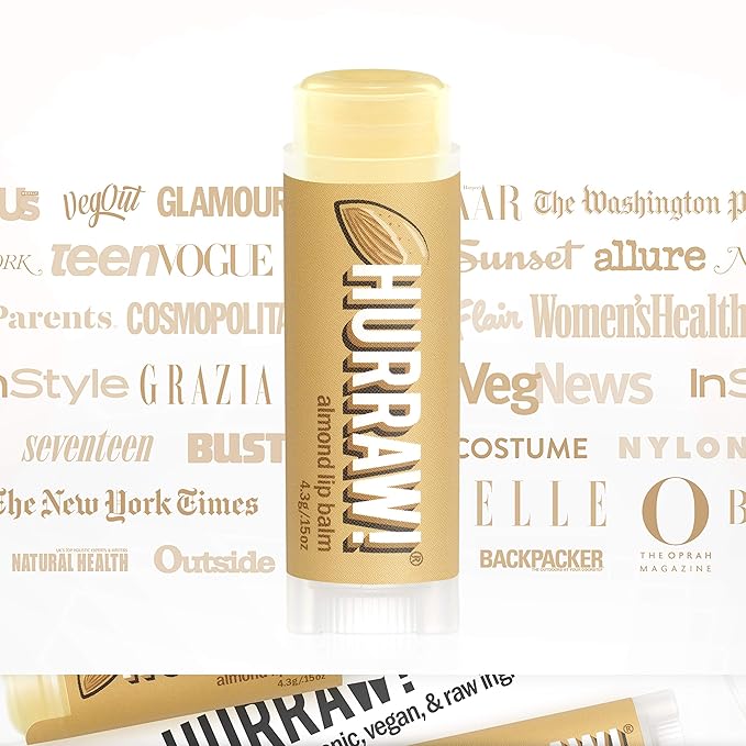 Hurraw! Almond Lip Balm: Organic, Certified