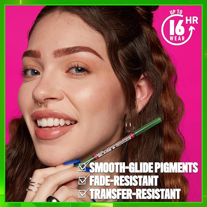 NYX PROFESSIONAL MAKEUP Blade & Shade Brow Pencil, Nano Mechanical Eyebrow Pencil, Up to 16HR Make Up Wear - Ash Blonde