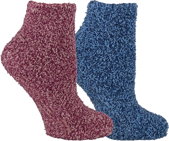 Dr. Scholl's Women's Low Cut Soothing Spa Socks-Lavender & Vitamin E Infused-2 & 3 Pairs-Bottom Grippers