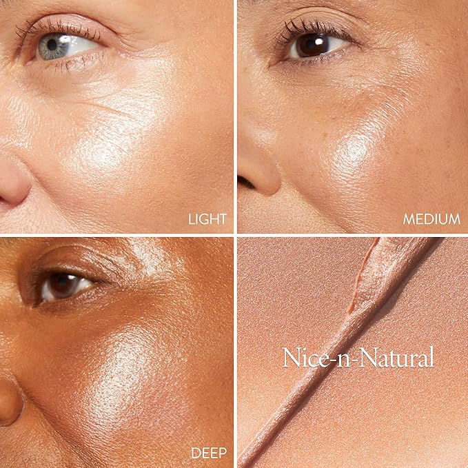 LAURA GELLER NEW YORK The Wonder Balm Complexion Enhancer - Hydrating Weightless Subtle Hint of Color + Glow for Mature Skin - Vegan Squalane - Apply to Cheeks & Lips (01 Nice-n-Natural)