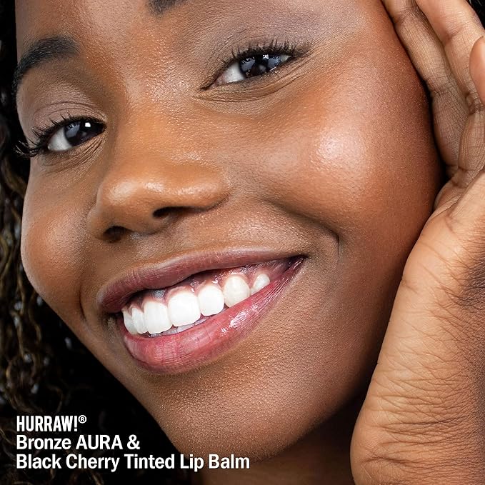Hurraw! Black Cherry Tinted Lip Balm, Palm