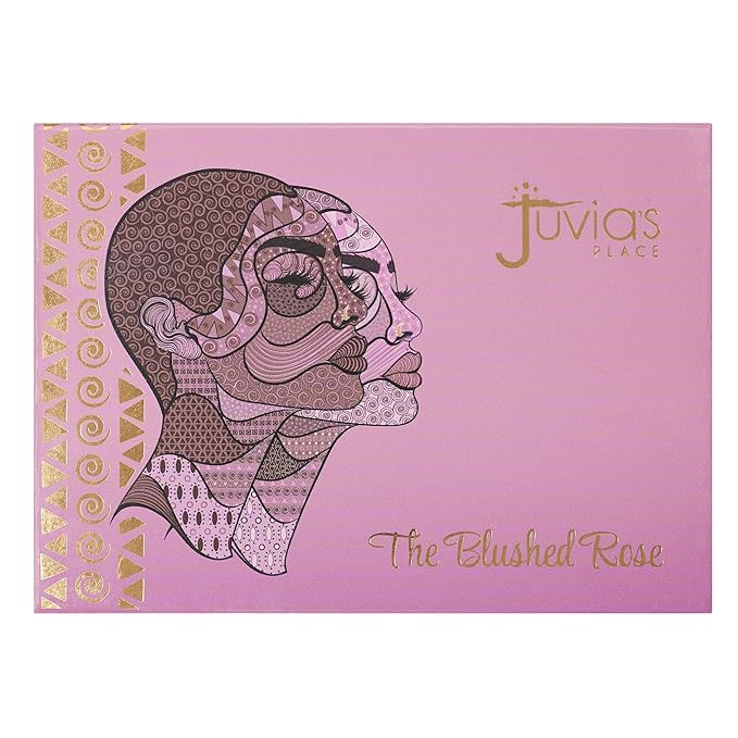 Juvia's Place Palette Blushed Rose - Rosy, Pinks, Rose-Gold, Shades of 6, Professional Eye Makeup, Pigmented Makeup Palette