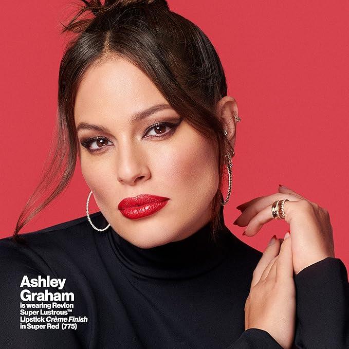 REVLON Super Lustrous Lipstick, Lip Makeup Gift, Stocking Stuffers for Women, Creamy, Moisturized Feel in Reds & Corals, Fearless (774), 0.15 oz (Pack of 5)