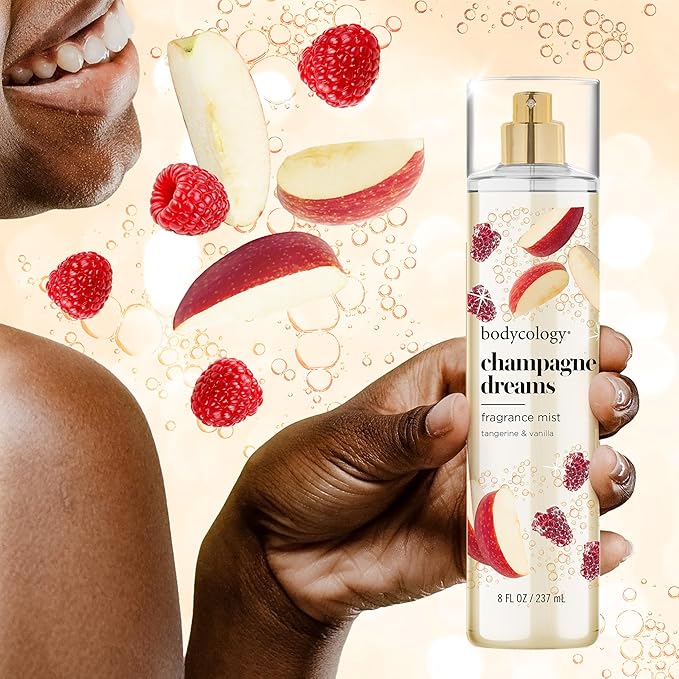 Bodycology Long-Lasting Fragrance Body Mist, Champagne Dreams, 8 fl oz