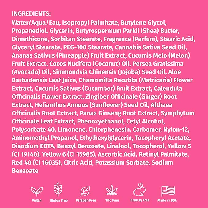 Hempz Body Lotion - Sweet Pineapple & Honey Melon + Coconut & Watermelon Daily Moisturizing Cream, Shea Butter, Aloe - Skin Care Products, Hemp Seed Oil - 17 fl oz, 2-Pack Bundle