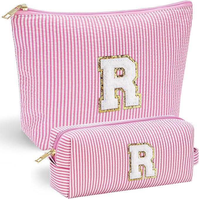 Yoolife initial makeup bag for