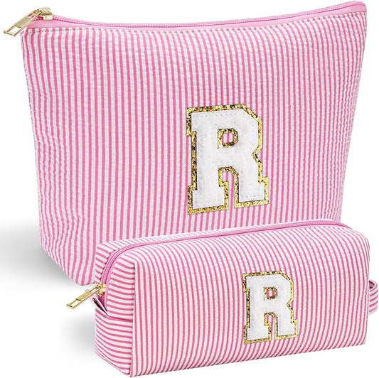 Yoolife initial makeup bag for