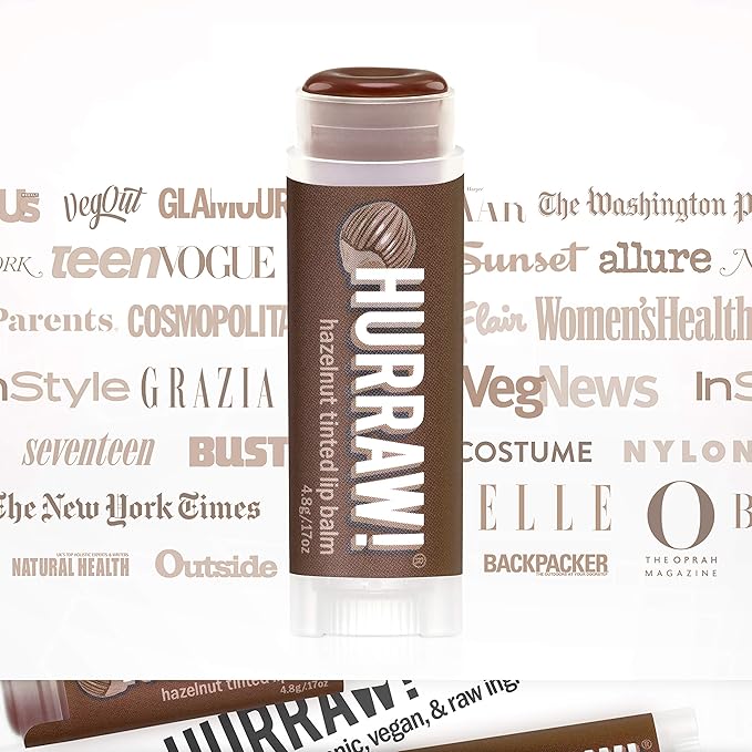 Hurraw! Hazelnut Tinted Lip Balm: (Sheer