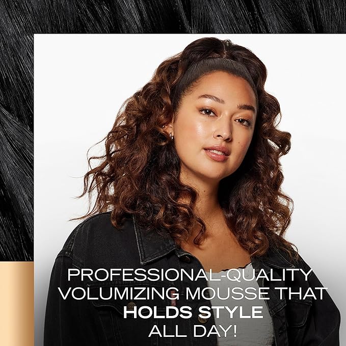 TRESemmé Extra Hold Mousse for Curls, Volume & Frizz Control - Hair Care Product for Women & Men, Travel Size, 2 Oz (Pack of 6)