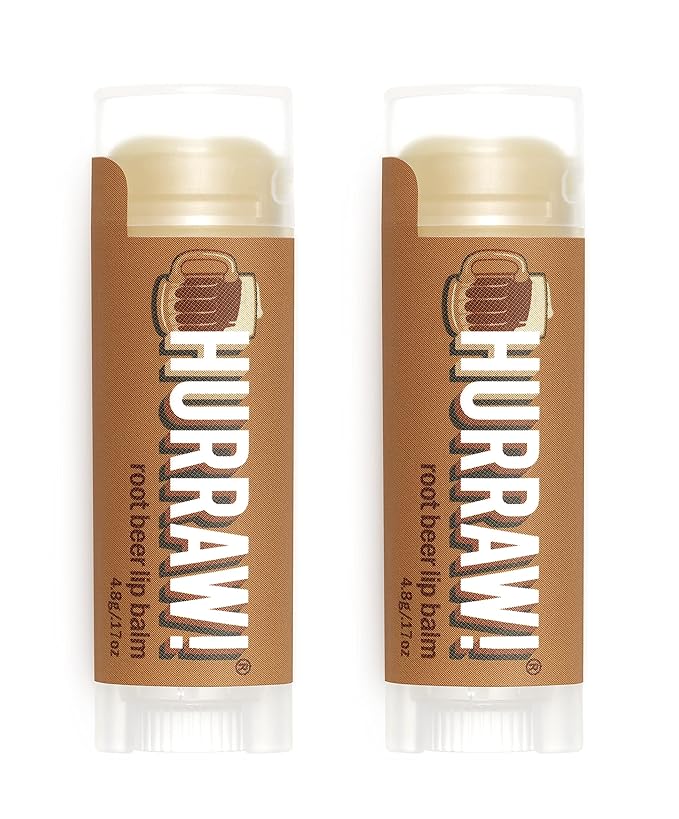 Hurraw! Root Beer Lip Balm, 2 Palm