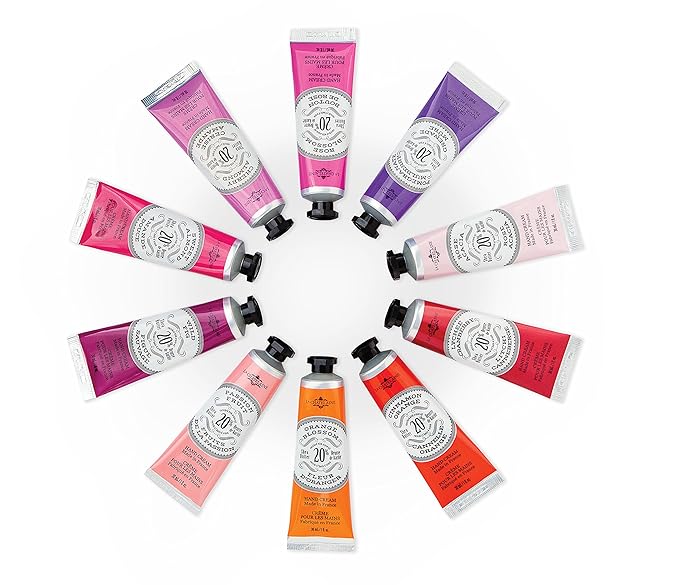 La Chatelaine 20% Shea Butter Hand Cream Travel Size, Organic Argan Oil, Moisturizing, Nourishing, Repairing, Extra-Rich Hand Lotion, Made in France, Paraben Free, 1 oz / 30ml (Pomegranate Mulberry)