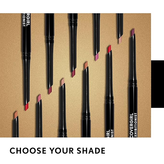 COVERGIRL Exhibitionist Lip Liner Uncarded, Cherry Red 220, 0.012 Ounce (Pack of 4)