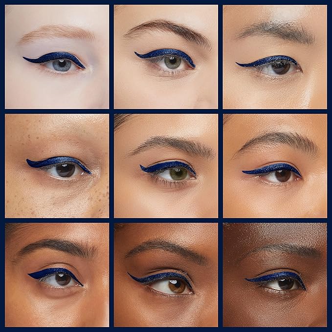 Almay Conditioning Liquid Eyeliner, Longwearing, Waterproof, Hydrating, 30 Navy, 0.03 fl oz.