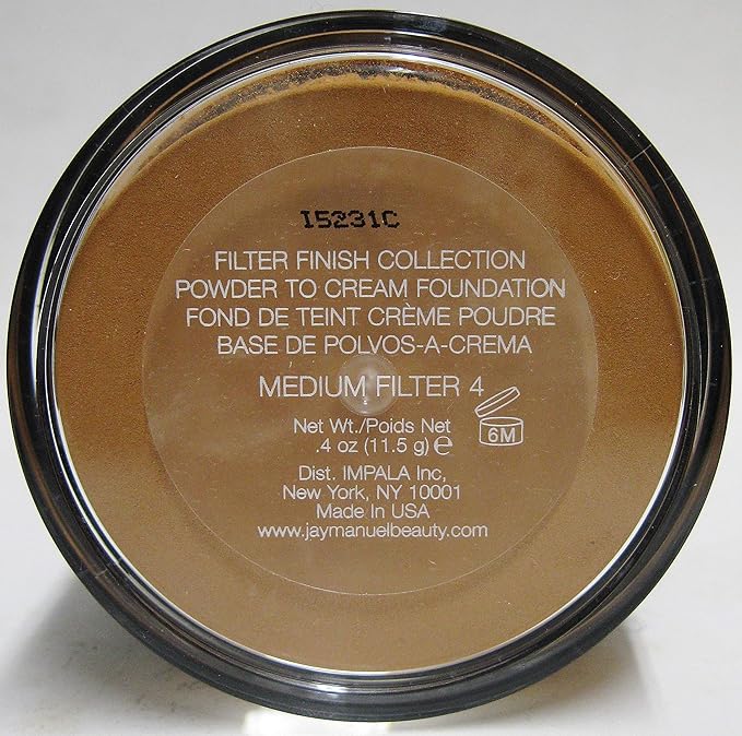 Jay Manuel Beauty Filter Finish Collection Powder To Foundation 0. 4oz